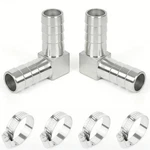 304 Stainless Steel Hose Barb Fitting 90 Degree Elbow 5/8" Barbed, Silver. Fixed Price $18.35.