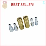 Milton S-217 1/4" Npt V Style Coupler And Plug Kit - 6 Piece. Fixed Price $20.72.