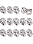 Swpeet 1000pcs 12.8-15.3mm 304 Stainless Steel Single Ear Hose Clamps. Fixed Price $49.00.