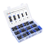 Cgele 40pcs Quick Connect Air Hose Fittings 5/32 1/4 40 Pcs, Blue And Black. Fixed Price $20.41.