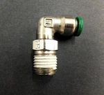 Parker W169plp-4-4 Push-to-connect Swivel Elbow, Brass, Silver ***new***. Fixed Price $4.50.