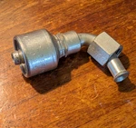 Gates G25205-0606, 6g-6fsx90 Hydraulic Fitting 3/8 Hose Sae 45 Flare 90 Elbow. Fixed Price $21.55.