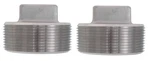 (2-pack Ships Fast) 1-1/2" Npt 316 Stainless Steel Square Head 150 Plug. Fixed Price $15.95.