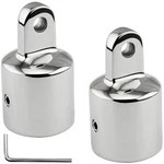 2 Pack 3/4" Bimini Top Caps Tube 316 S/s Eye End Fitting Deck Slide Cap Pipe. Fixed Price $19.56.