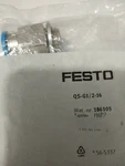 Festo-qs-g1/2-16 186105 10pc New In Box Freight Free Fast Ship. Fixed Price $53.48.