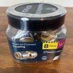 8-pack Sharkbite / Shark Bite Max Push To Connect 1/2 Inch Couplings Ur008j8. Fixed Price $42.00.