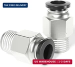 Tailonz Pneumatic Male Straight 4mm Tube Od X 1/8 Inch Npt Thread Push To Connec. Fixed Price $19.41.