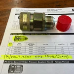 Vnc12-14em9 Coupler Body Parker Snap-tite #12 Body, #14 Jic Male Unusual. Fixed Price $74.00.