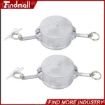 Findmall 2 Pcs Aluminum Camlock Fittings 3" Dc Cam Groove Hose Dust Cap. Fixed Price $27.00.