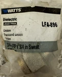 Watts Dielectric Union 3/4" Fip X Sweat - Lfa-896 Lead-free New. Fixed Price $9.99.