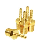 Joytube 5 Pcs Hose Barb Fittings 1/8" To 1/8"barb X 1/8"npt, Brass. Fixed Price $13.35.