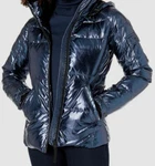 $495 S13 Women's Blue Puffer Quilted Hooded Down Insulated Jacket Xs *damaged*. Fixed Price $17.98.
