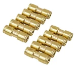 Dot Union Connector Brass Push-lock Air Brake Fitting 3/8" Tube Od, (set Of 1.... Fixed Price $42.99.