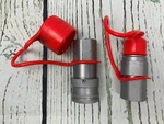 3/4in Sae Skid Steer Bobcat Flat Face Hydraulic Quick Connect Couplers Dust Caps. Fixed Price $85.00.