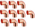 (10pcs) Ez-fluid Plumbing 3/4" C X Lf Short Radius Copper 0.75 Inch,. Fixed Price $31.99.