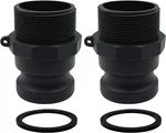 Bitotu 2pcs Camlock Fittings Poly Npt F-75 3/4" Type F Standard Couplings. Fixed Price $18.99.