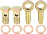 X Autohaux 2 Sets 14mm Banjo Fittings With Copper Spacer, Designed For Engine &. Fixed Price $14.95.