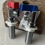 Pair Of Homewerks 1/4 Turn Chrome Brass Hot & Cold Washing Machine Water Valves. Fixed Price $35.00.