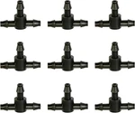 50 Pcs Drip Irrigation Universal Connector 1/4 Inch Barbed Tee Tubing. Fixed Price $10.99.