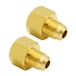 Hooshing 3/8" Flare To 1/2" Npt Female Propane X Npt, Copper. Fixed Price $14.52.