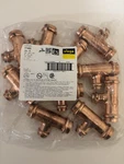 Viega 77402 Pro Press Copper Tee 3/4" X 1/2", 10-pack. Fixed Price $65.00.