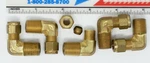 Lot Of 5 - Imperial 169c-4-4 1/4" Compression X Npt Brass 90 Degree Elbow. Fixed Price $19.95.