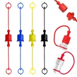 Ojeemii 8 Pcs Hydraulic Dust Caps & Plugs Set, Quick Coupler Cover, 1/2. Fixed Price $18.99.