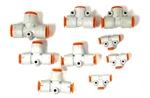 Smc Corp Assorted Lot Of Tee Tube Connections *lot 9*. Fixed Price $10.00.