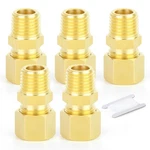 Gasher 5pcs Brass Compression Tube Pipe 1/2" Od X 3/8" Mnpt,5pack, Straight. Fixed Price $22.52.