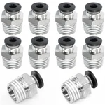 Harskiyer 10 Pcs Push To Connect Fittings 4mm Tube Od X 1/4 Inch Npt Thread, .... Fixed Price $9.93.