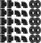 3/4"black Pipe Fitting, Home Tzh 30 Pack 3/4" Black Floor Flange/elbow/tee Combo. Fixed Price $53.99.