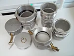 Dixon 400 Series Aluminum Gasketed Cam & Groove Spares Set 4" Hose Barb Threaded. Fixed Price $160.00.