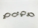 Lot Of 4 New Sanitube 13mhhm-200 Sanitary Clamp 2" 304 Stainless Yd1579 - No Box. Fixed Price $34.95.