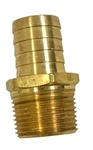 Brass Fittings 3/4" Hose Barb X Npt Male Straight Mettleair 125-12e. Fixed Price $20.60.