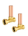 2pcs Efield Straight Copper Water Hammer Arrestor For Washing Machine, 3/4 "mht. Fixed Price $25.85.