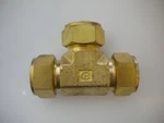 Brass Compression Tee, Hy-lok 1" Tube Double Ferrule Cta-16-bras. Fixed Price $9.99.