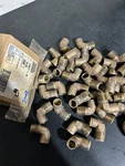 50 - 1/2" Nibco Copper Brass Male Elbows New Sweat Solder Heavy Made In Usa. Fixed Price $175.00.