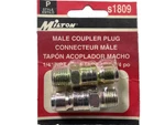 Milton S1809 Compression Coupler Plug, P-style, Male, 1/4-in - 2 Pack. Fixed Price $7.99.