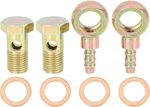 X Autohaux 2 Sets 14mm Diameter Banjo Hose Barb Bolt Fittings Washer. Fixed Price $10.44.