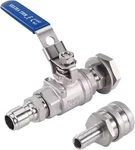 Homebrewing Weldless Ball Valve Kit Quick Disconnects 304 Stainless 1/2" Npt. Fixed Price $24.99.