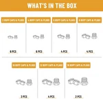 Venussar 56 Pcs Bspp Cap And Plug Kit Hydraulic With Precisi.... Fixed Price $79.85.