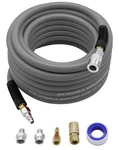 Yotoo Hybrid Air Hose 1/2-inch I.d. By 50-feet Long 3/8 Inch Mnpt 50 Ft, Gray. Fixed Price $94.99.