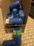 Apollo Abte114 Polypropylene Blue 90 Degree Elbow 1-1/4 Dia. In. Lot Of 9. Fixed Price $44.99.