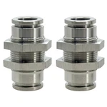 Jienk 2pcs 304 Stainless Steel Bulkhead Union 3/8" X Od, Silver. Fixed Price $22.29.