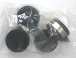 Everflow Supply Giant Durable 1-1/2" Black Rubber Pipe Fittings Pvc Cap 4 Pack. Fixed Price $3.91.