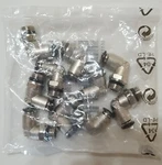 10 Pk Aignep 90 Deg Elbow Push To Connect Fitting Metric Bsp 50111n-6-1/4 6 Od. Fixed Price $29.99.