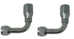 Lot Of 2 Eaton Hydraulic Hose Elbow Fitting 90 Deg Female Jic X Thread Adapter. Fixed Price $17.95.