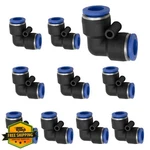 Bwintech 4mm Pneumatic Fitting, 10 Pcs 90 Degree Elbow Air Line Adapter. Fixed Price $20.00.