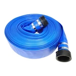 Gloxco 3" X 100' Blue Lay Flat Pvc Discharge Hose Assembly With Poly Pin Lug .... Fixed Price $193.47.