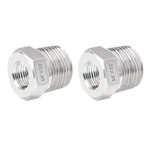 Stainless Steel Reducing Hex Bushing 3/4" Male Npt To 1/2" Female Reducer Bu. Fixed Price $16.24.